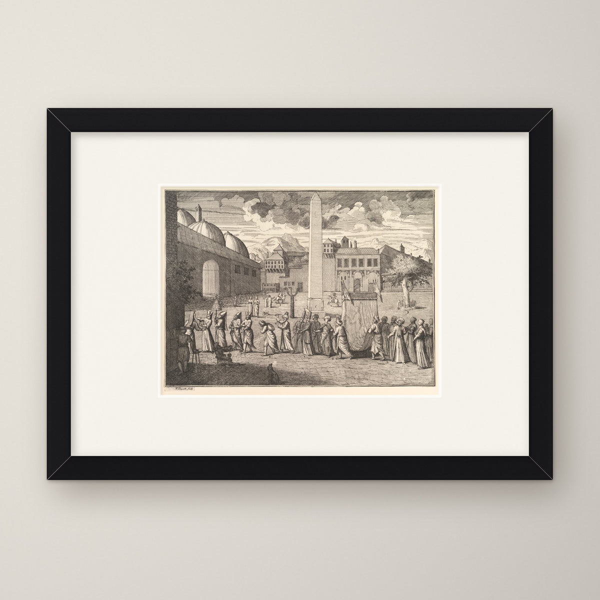 Procession through the Hippodrome – in a black frame