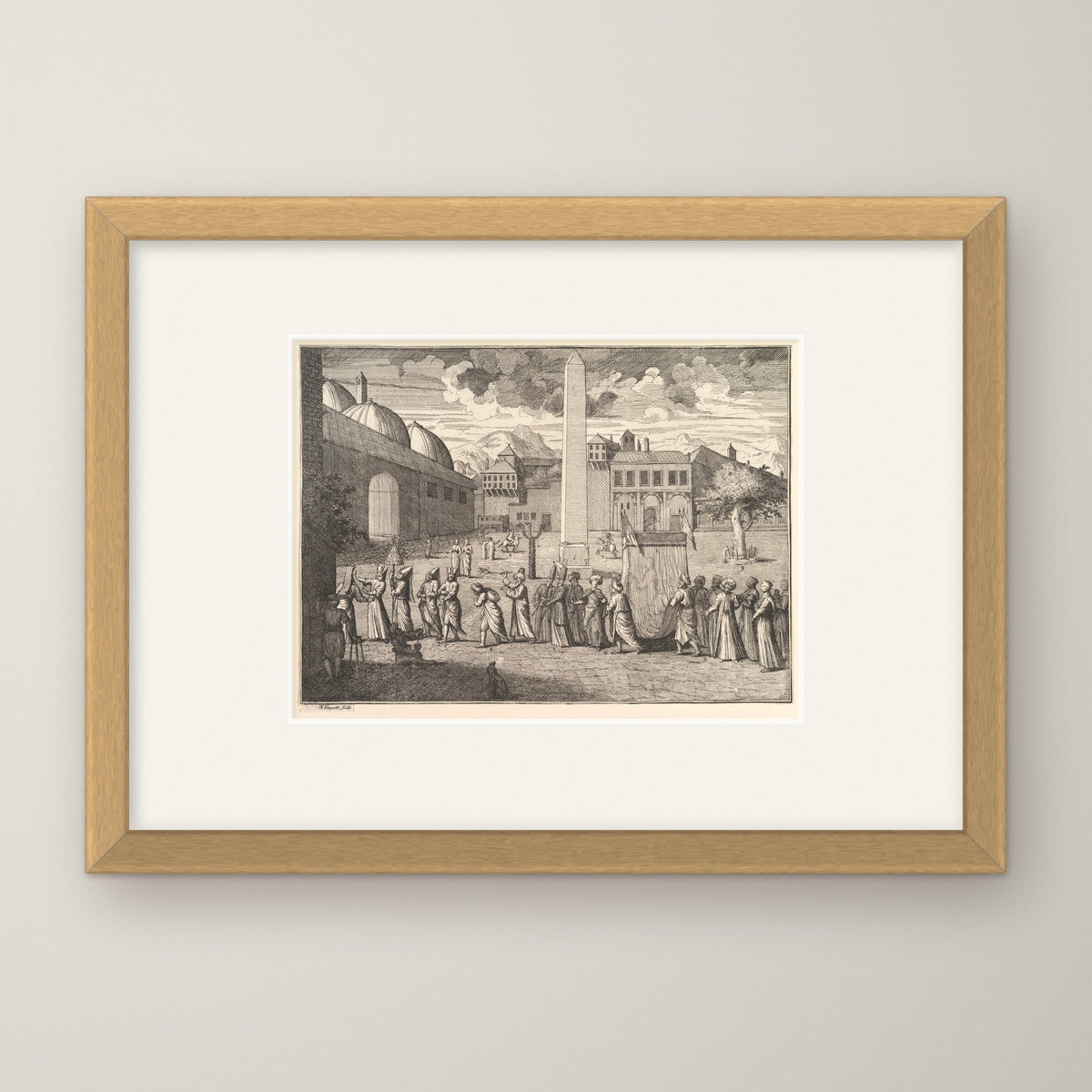 Procession through the Hippodrome – in an oak frame