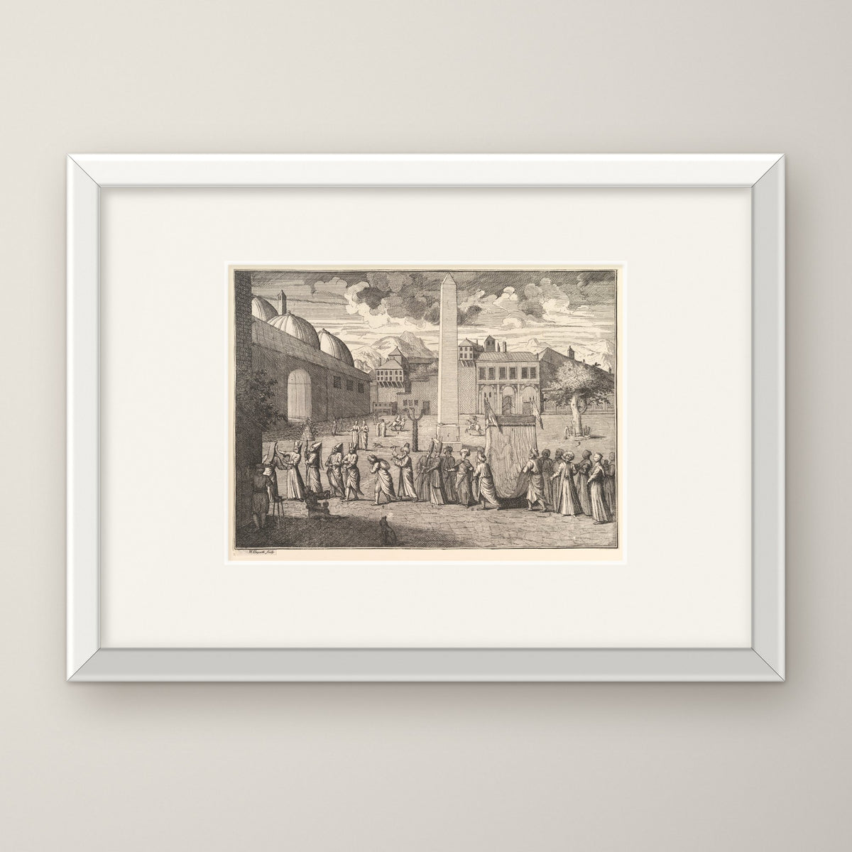 Procession through the Hippodrome – in a white frame