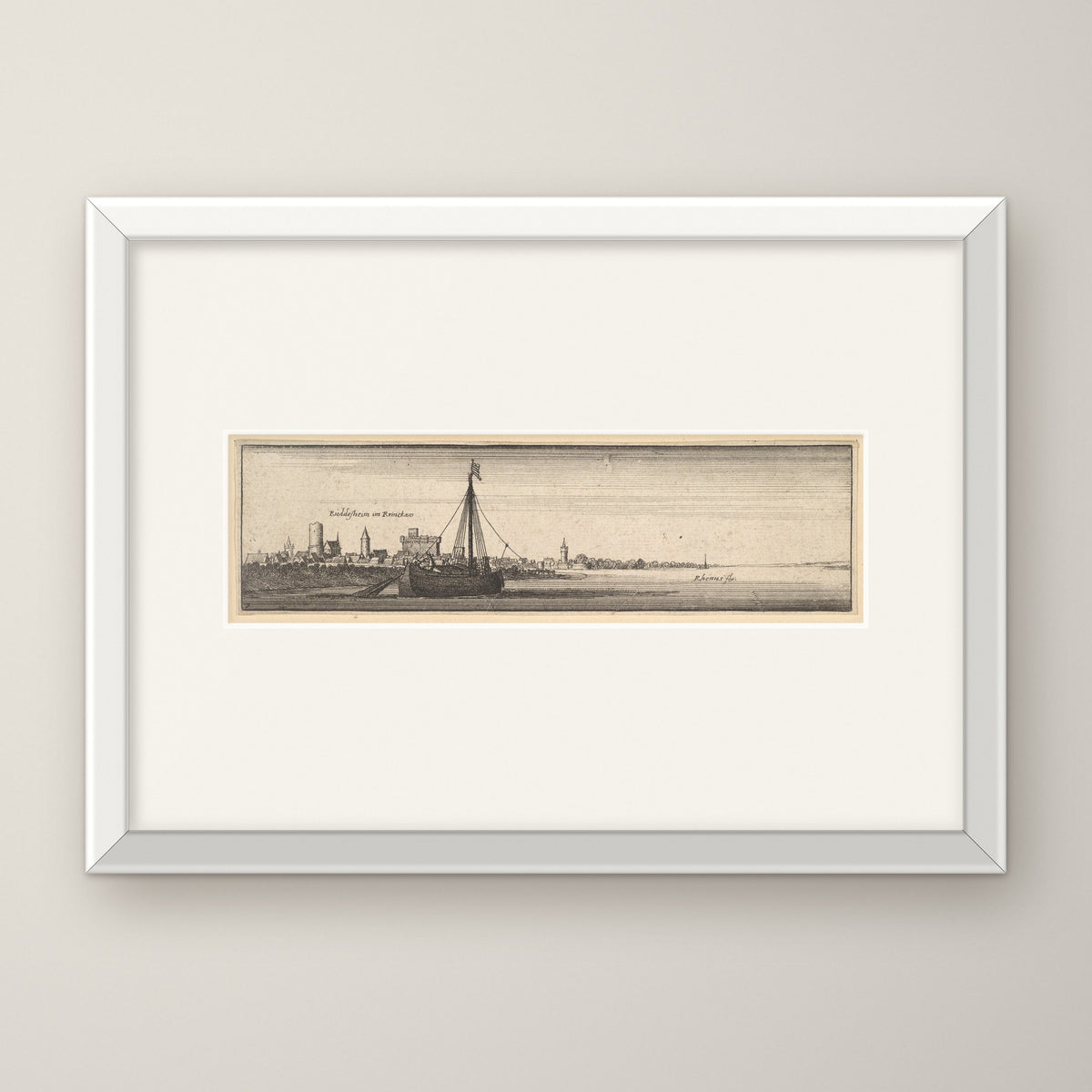 Rüdesheim – in a white frame