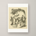 Scrooge and Bob Cratchit – unframed print