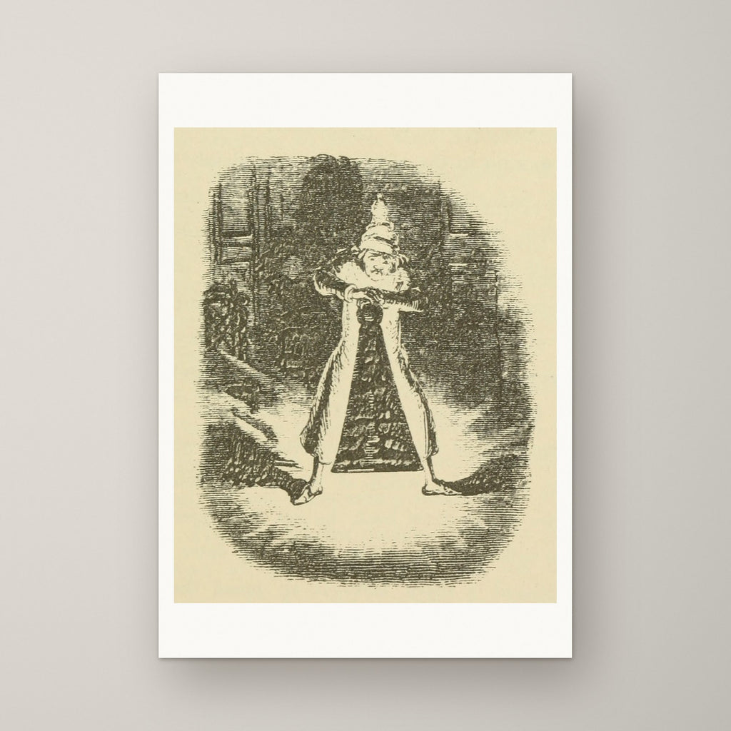 Scrooge Extinguishes the First of the Three Spirits – unframed print