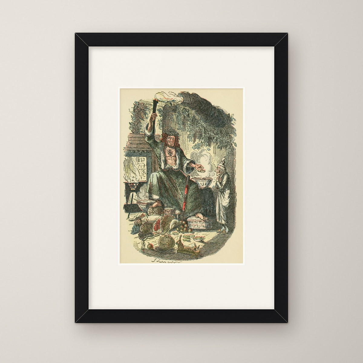 Scrooge's Third Visitor – in a black frame