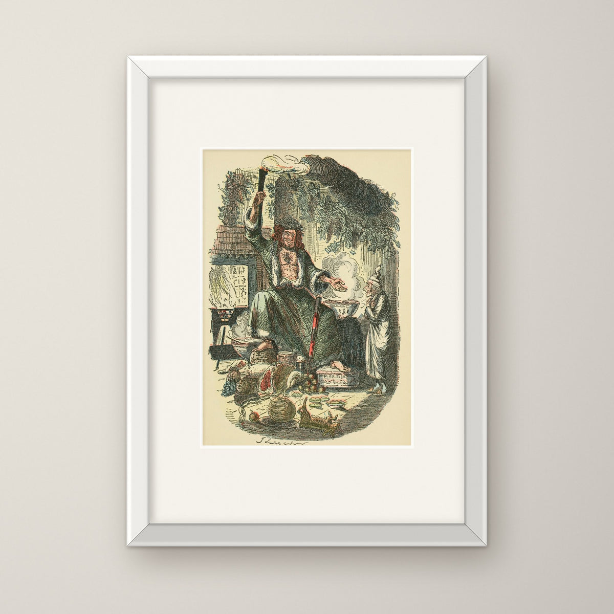 Scrooge's Third Visitor – in a white frame