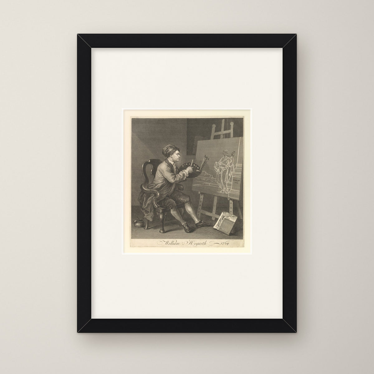 Serjeant Painter to His Majesty – in a black frame
