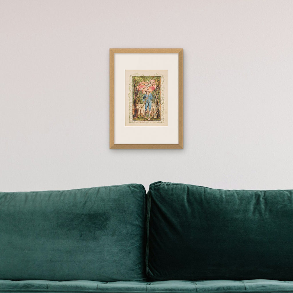Songs of Innocence: Frontispiece – framed in a living room
