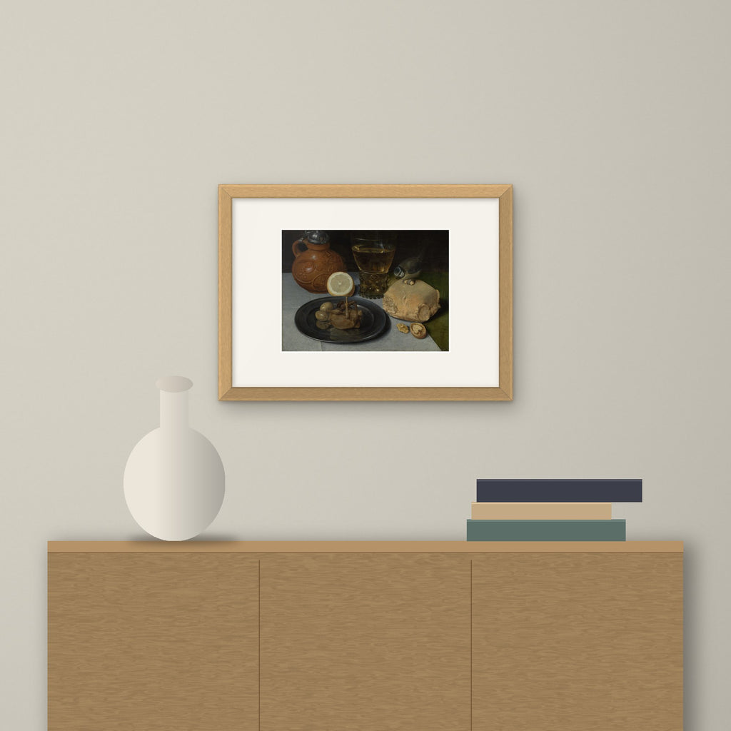 Still Life – framed on a wall above a sideboard