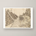 Street in Saintes-Maries-de-la-Mer – unframed print