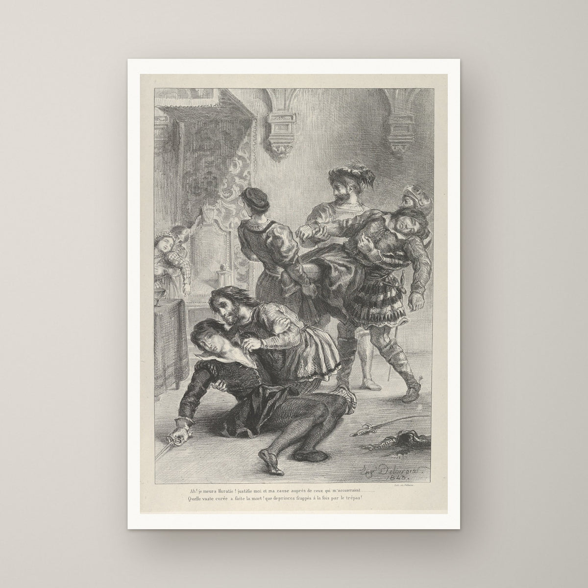 The Death of Hamlet – unframed print