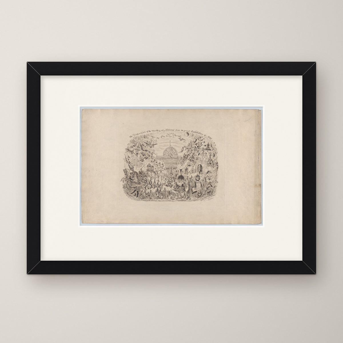 The Dispersion of the Works of All Nations – in a black frame