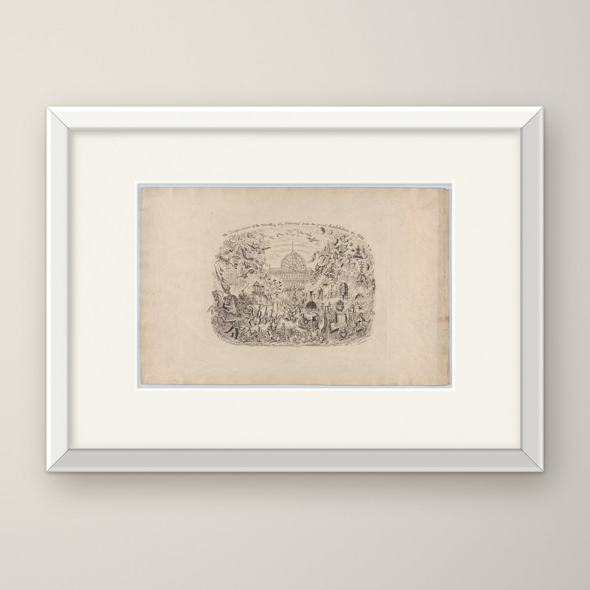 The Dispersion of the Works of All Nations – in a white frame