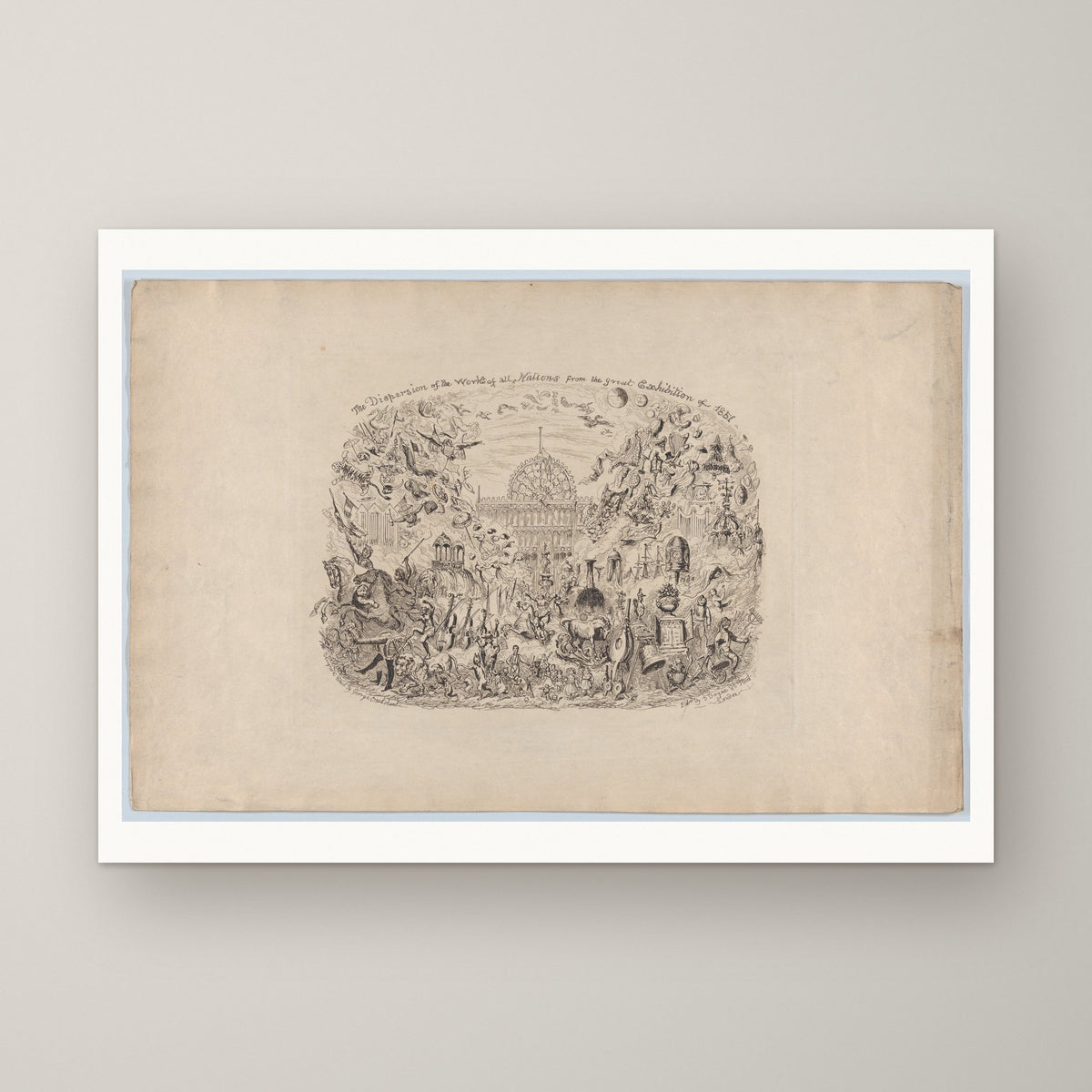 The Dispersion of the Works of All Nations – unframed print