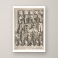 The Five Orders of Periwigs – unframed print