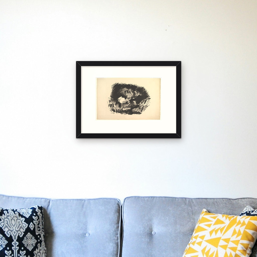 The Raven: Once Upon a Midnight Dreary – framed in a living room
