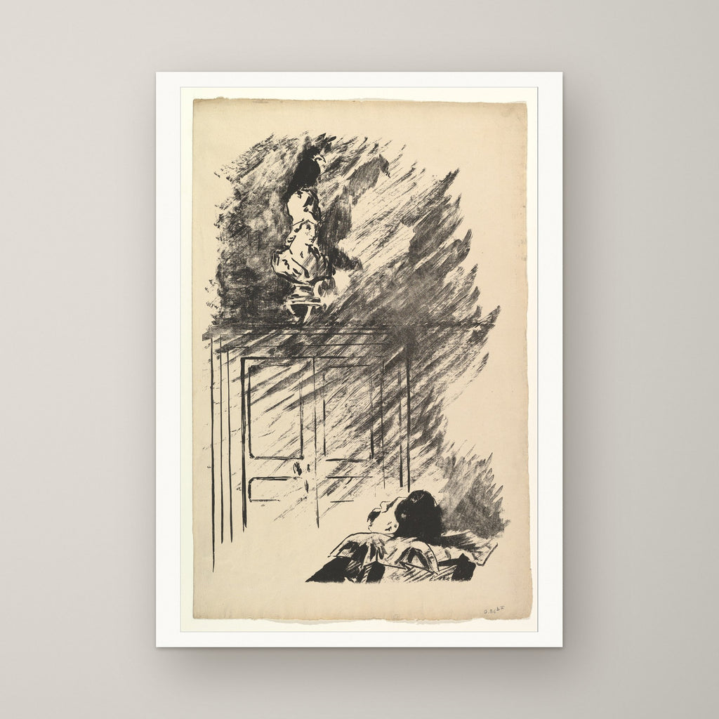 The Raven: Perched upon a Bust of Pallas – unframed print