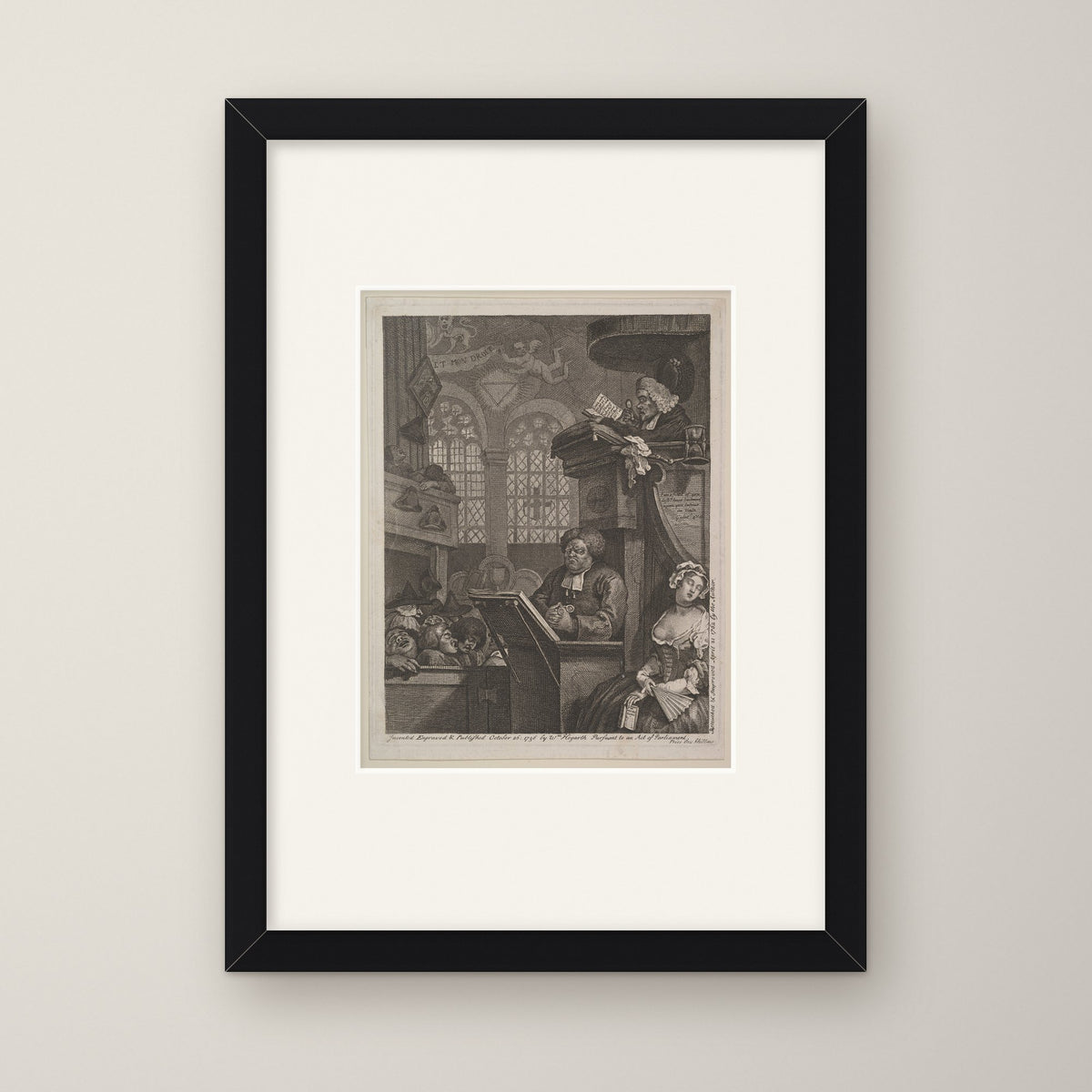 The Sleeping Congregation – in a black frame