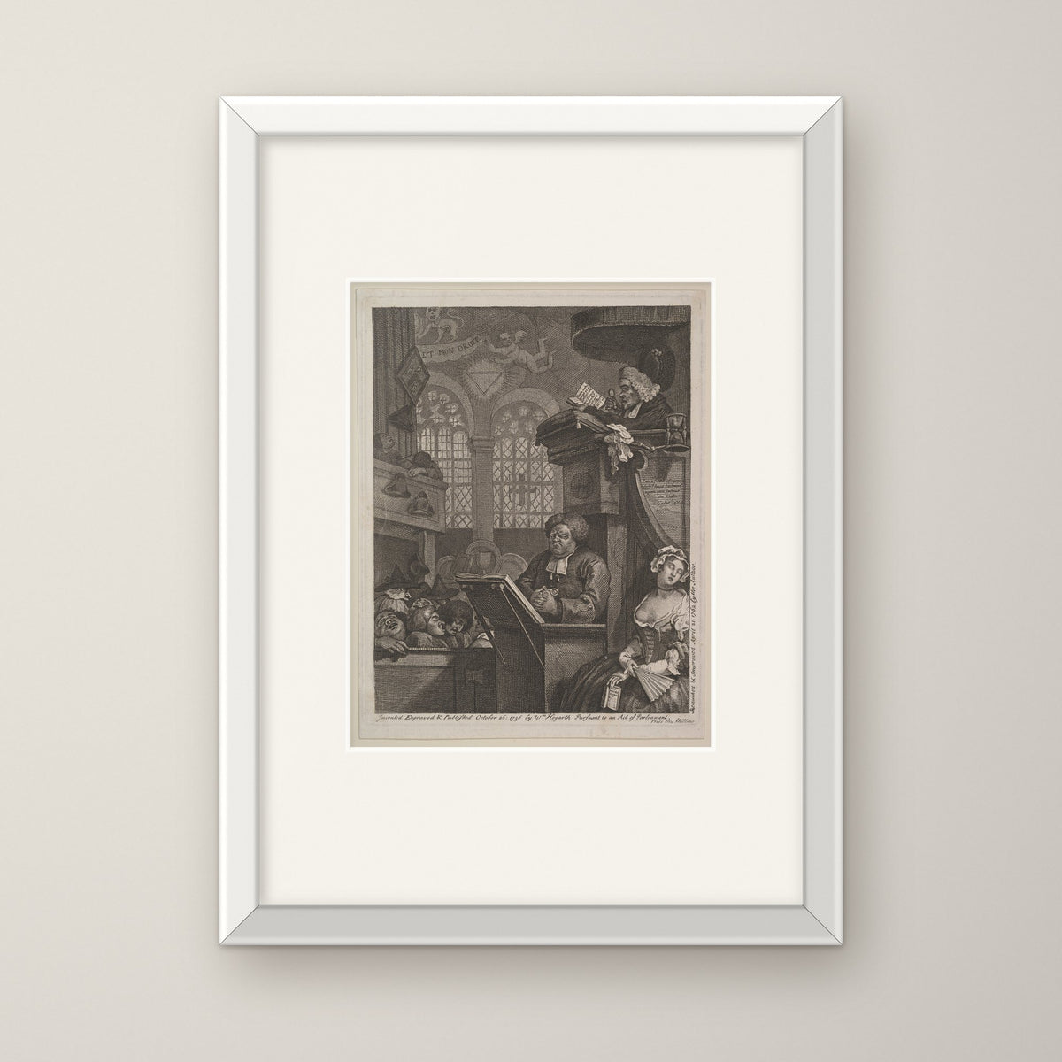 The Sleeping Congregation – in a white frame