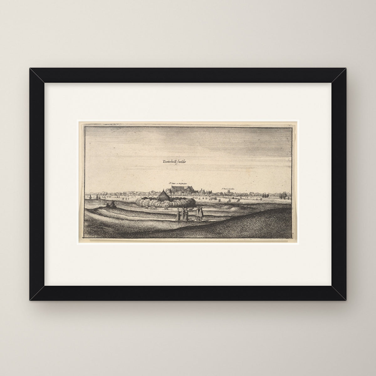 Tothill Fields – in a black frame