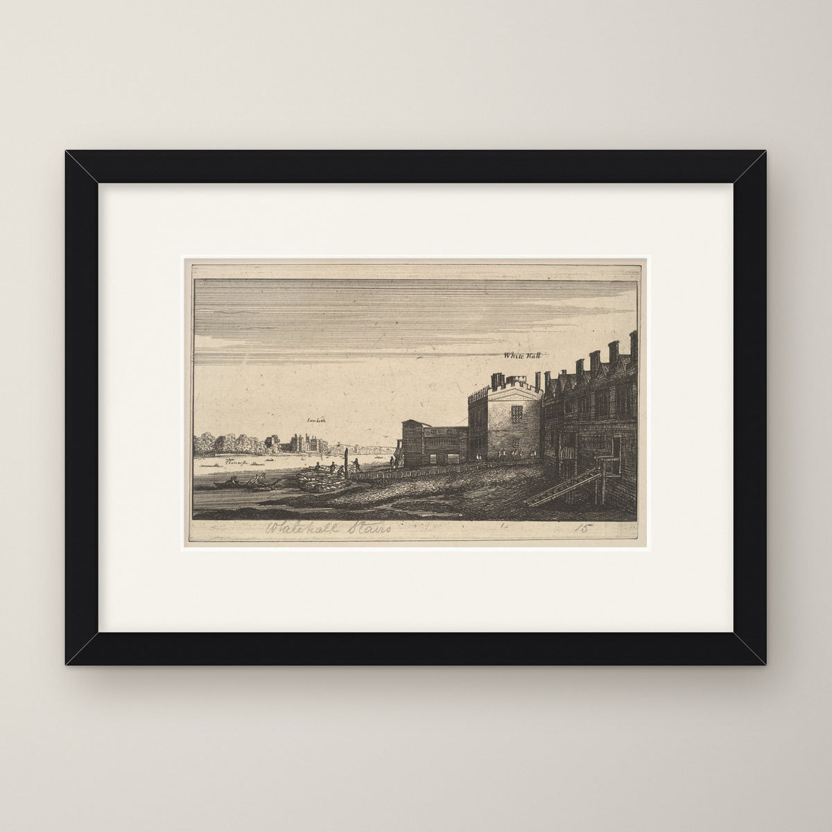 View of Lambeth – in a black frame