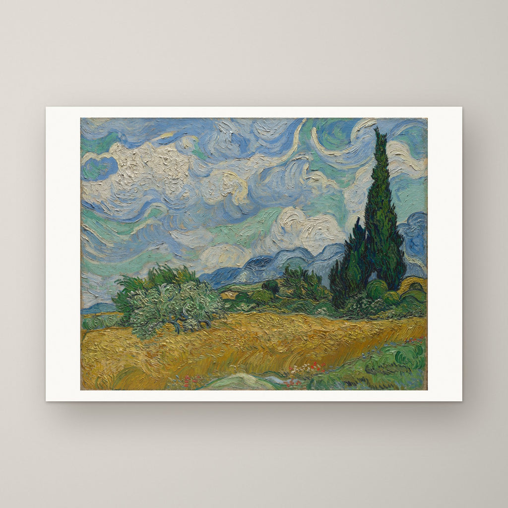 Wheat Field with Cypresses – unframed print