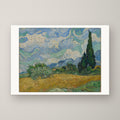 Wheat Field with Cypresses – unframed print